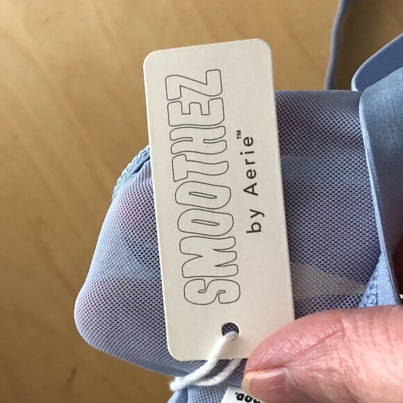 Aerie Smoothez Mesh Bodysuit in Periwinkle Light Blue - NWT's - Picture 9 of 9
